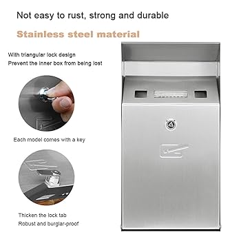 Amazon.co.jp: 屋外屋内床置き灰皿 - 業務用立ち灰皿、黒の壁